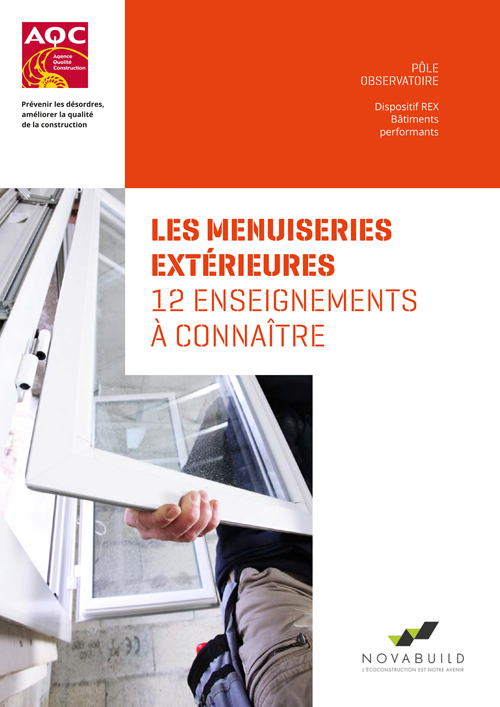 Couverture du Rapport REX BP® « Les menuiseries extérieures » de l'AQC